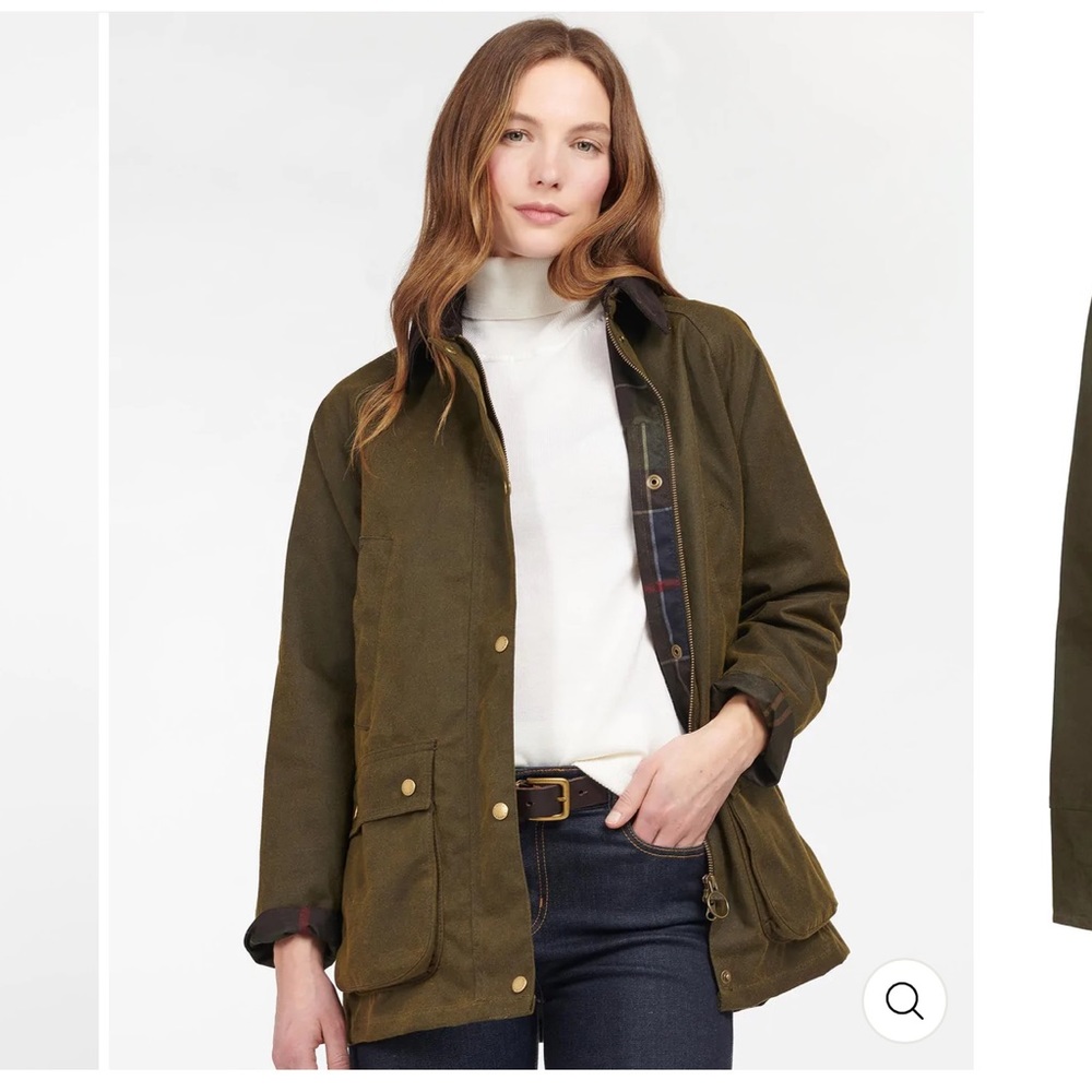 Womens waxed Barbour coat